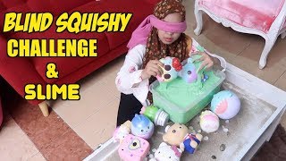 BLIND SQUISHY CHALLENGE CEBURIN KE SLIME  Ria Ricis VS Tri Atika [upl. by Einram558]