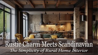 Rustic Charm Meets Scandinavian Simplicity Home Interior Ideas [upl. by Llenram536]