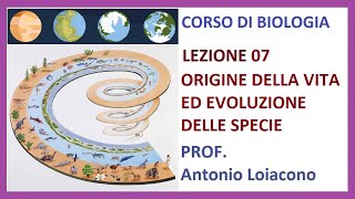 CORSO DI BIOLOGIA  Lezione 07  Lorigine della Vita ed Evoluzione delle Specie [upl. by Ayela]