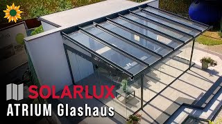 Solarlux Atrium Glashaus mit Faltanlage kombiniert [upl. by Colyer]