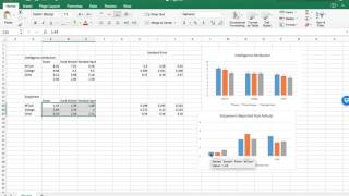 Custom error bar Standard Error bar tutorial  Excel 2016 Mac [upl. by Eissalc793]