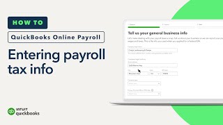 How to enter your payroll tax info in QuickBooks Online Payroll [upl. by Navlys]