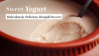 Misti Doi Recipe  Bengali Misti Doi  Best Bengali Misti Doi Recipe [upl. by Cirdek]