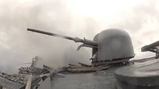 USS Ford 76mm Gun Shoot [upl. by Keemahs903]