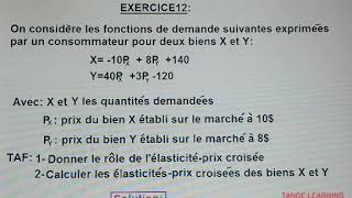 Comment calculer lélasticitéprix croisée [upl. by Algie922]