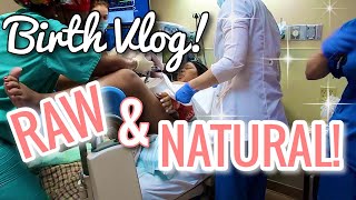 NO EPIDURAL BIRTH VLOG hospital birthing tub NATURAL LABOR [upl. by Adnilra802]