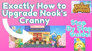 How To Upgrade the Shop Nooks Cranny in Animal Crossing New Horizons Exact Requirements amp Guide [upl. by Rebmit]