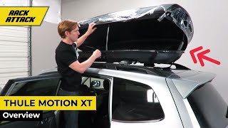 Thule Motion XT Rooftop Luggage Carrier Cargo Box Overview [upl. by Kwei]