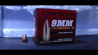 Fort Scott Munitions 9mm 80grain vs Clear Ballistics Gel [upl. by Mafala]