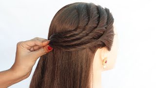 3 antique hairstyle for girls  unique hairstyle  open hair hairstyle  ponytail hairstyle [upl. by Lezirg]