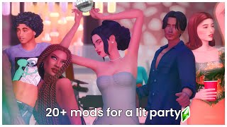 20 Essential Sims 4 Gameplay Mods for parties 🎉 [upl. by Ahsemed678]