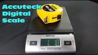 Accuteck Digital Postal Scale  Model W825050BS review and test [upl. by Gaw]