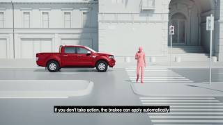 Pre Collision Assist  New Ford Ranger  Ford UK [upl. by Hallam354]