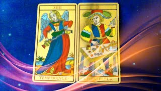 LA TEMPLANZA y TODOS los ARCANOS MAYORESCOMBINACIONES TAROT [upl. by Dnartreb]