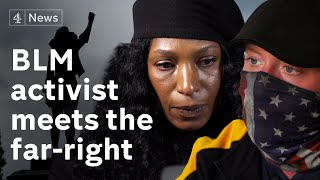 Black Lives Matter activist meets America’s farright  and others with different views [upl. by Assirralc505]