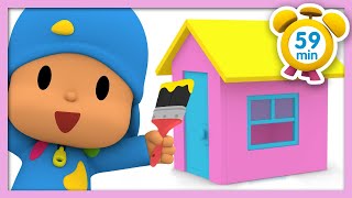 🏠 POCOYO FRANÇAIS  Les Épisodes les Plus Regardés Saison 4 59 min  DESSIN ANIMÉ pour enfants [upl. by Gerbold]