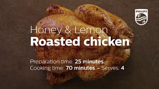 Airfryer Roasted Chicken Recipe in the Philips Airfryer XXL HD9630 [upl. by Kato]