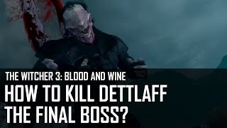 Witcher 3 Blood and Wine  How to kill Dettlaff final boss [upl. by Ahsiek]