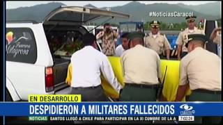 Con honores comenzaron sepelios de militares muertos en helicóptero 30 Junio 2016 [upl. by Doyle]