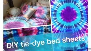 How To DIY TieDye Bed Sheets amp Pillowcases [upl. by Atineb]