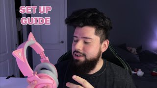 Razer Kraken BT Kitty Edition  Quartz SET UP GUIDE [upl. by Suirad242]