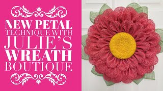 How to Make a Flower Wreath  New Petal  Wreath Tutorial [upl. by Kinnie]