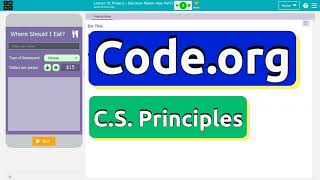 Codeorg Lesson 12 Decision Maker App Part 1  Planning Guide  Tutorial with Answers  Unit 4 [upl. by Etnovert]