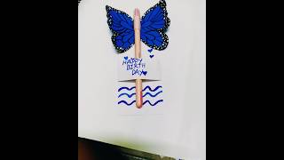 How to make birthday cardBirthday geeting cardmake butterfly cardTeachers day card pen carddiy [upl. by Oek203]