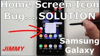 Home Screen Bug FIX Removing Icons  Samsung Galaxy [upl. by Jaclin]