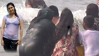 COXS BAZAR SEA BEACH  Tour of LABONI Beach  Sea Bath Activities and Beach Walk [upl. by Sorce]