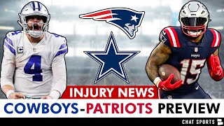 Cowboys vs Patriots Preview Prediction Injury Report Zack Martin Tyler Biadasz  NFL Week 4 [upl. by Adnamma]