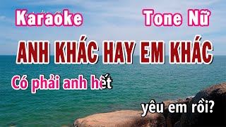 Anh Khác Hay Em Khác Karaoke Tone Nữ Fm  Karaoke Hiền Phương [upl. by Phillane246]