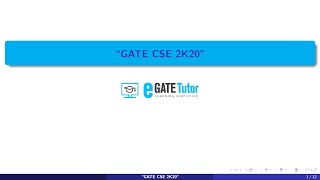 GATE CSE 2020  Algorithm  Solutions  Q6 What is the worst case time complexity  AVLtree [upl. by Gnurt]