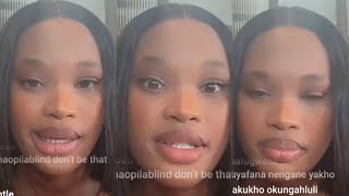 Lesego Pase finally speaks on Insta Live She is even seen shaking bathong [upl. by Pasahow]