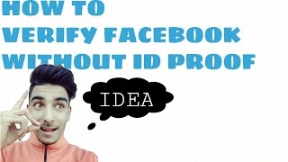 HOW TO VERIFY FACEBOOK WITH FAKE ID PROOF [upl. by Elleinod]