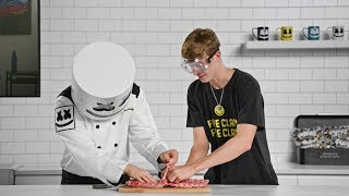 Blazin HOT 🔥Baby Back Ribs Feat Faze Blaze  Cooking with Marshmello [upl. by Shiau919]