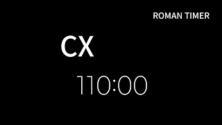 Roman 110 Minute Timer  Roman CX [upl. by Nerraw535]