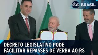 Lula envia decreto legislativo para facilitar repasses de verbas ao RS  SBT Brasil 060524 [upl. by Yeliw186]