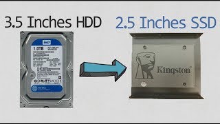 Installing SSD with a 25quot to 35quot Bracket  Replace my HDD with SSD [upl. by Loux970]