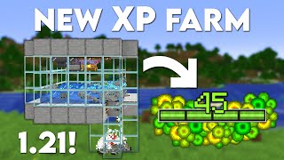 Minecraft EASY NEW XP FARM 121 Tutorial [upl. by Ynnol262]