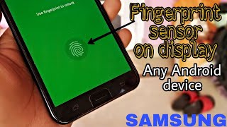 How install Fingerprint Sensor on Mobile Display Any Samsung Android device HINDI [upl. by Ibok441]