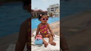 Get Ready with My 7 Month Old baby for the POOL for the First Time 🩱shorts mimi [upl. by Martyn504]