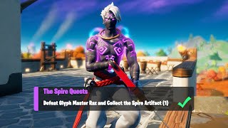 Defeat Glyph Master Raz and Collect the Spire Artifact 1  Fortnite The Spire Quests [upl. by Caundra]