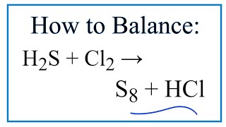 Balance HCl  CaOH2  CaCl2  H2O Hydrochloric Acid and Calcium Hydroxide [upl. by Anecusa]