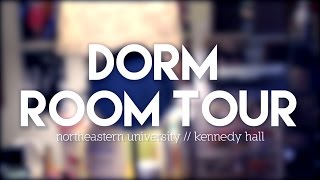 Dorm Room Tour Northeastern University Kennedy Hall  sophisr [upl. by Raffaj]