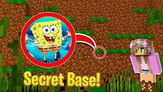 HOW TO SNEAK INTO SPONGEBOBS SECRET BASE  Minecraft Little Kelly [upl. by Erma]