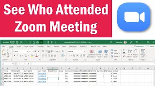 Zoom Attendance  How To See Who Attended A Zoom Meeting 2022  How To Take Attendance In Zoom [upl. by Ayekram]