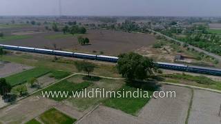 Train near IndiaPakistan border in Punjab  Wagah and Attari [upl. by Fosdick]