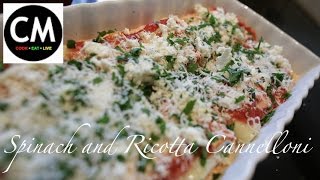 How to make spinach and ricotta Cannelloni [upl. by Atnoled]