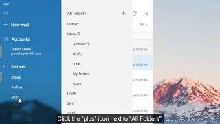 How To Create Folders in Windows 10 Mail [upl. by Animrelliug8]